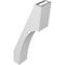 Ekena Millwork 3 1/2-in. W x 8-in. D x 20-in. H Westlake Architectural Grade PVC Knee Brace BRCP035X08X20WTL - alternate 4